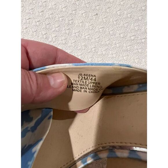 New Jessica Simpson blue and white Wedges - Picture 4 of 6